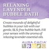 Aura CACIA Relaxing Lavender Bubble Bath, 13 OZ