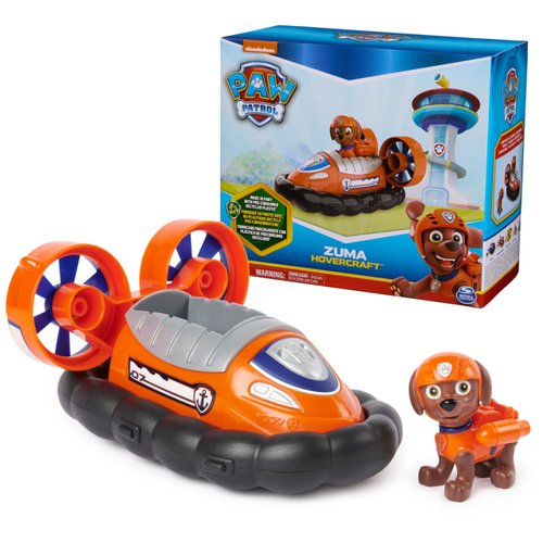 Paw Patrol, Zuma’s Hovercraft, Toy Vehicle with Collectible Action Figure, Sustainably Minded Kids Toys for Boys & Girls Ages 3 and Up