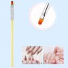 Beautifultracy 5 Pieces Nail Brushes Set Nail Design Brushes Nail Tools for Drawing Nail Polish Pens for Nail Art Design