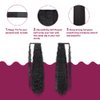 34inch Organic Ponytail Extension Long Curly Wrap Around Black Hair Extensions Pony tails Extra Long Clip in Hairpieces for Women