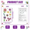 Casciybo Flower Temporary Tattoos for Kids Girl, 10 Sheets Fake Waterproof Cute Small Tattoo Stickers for Child Birthday Party Favors Supplies Gifts Decorations