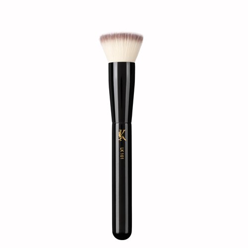 Foundation brush flat top kabuki Synthetic Hair Vegan, Black Copper, Redefine your Beauty with Precision, Flawless Application, Makeup Artist Essential (LK 101 - Foundation Brush)
