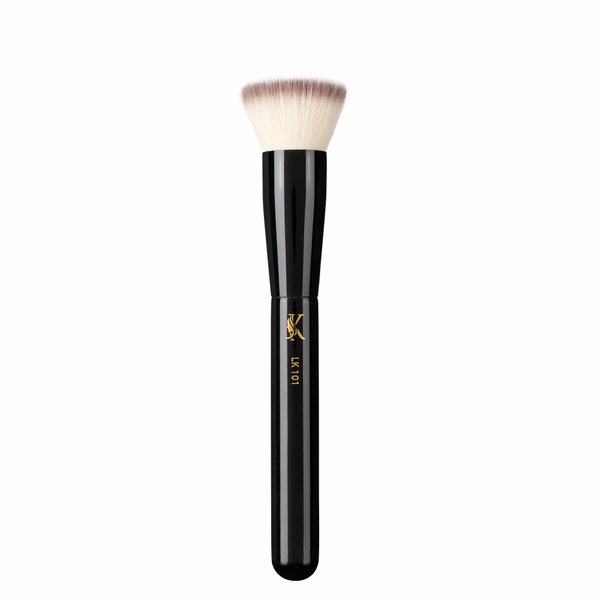 Foundation brush flat top kabuki Synthetic Hair Vegan, Black Copper, Redefine your Beauty with Precision, Flawless Application, Makeup Artist Essential (LK 101 - Foundation Brush)