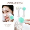Face Washing Set,Facial Washing Brush, Headbands, Wrist Band, Facial Mask Brush，and Powder Puff（Blue 6pcs）