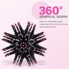 3D Bomb Curl Hair Brush 360° Round Styling Hair Brush Detangling Hairbrush Spherical Ball Brush Salon Round Hair Curling Curler and Wide Tooth Comb for Curly/Long/Wet/Dry Hair