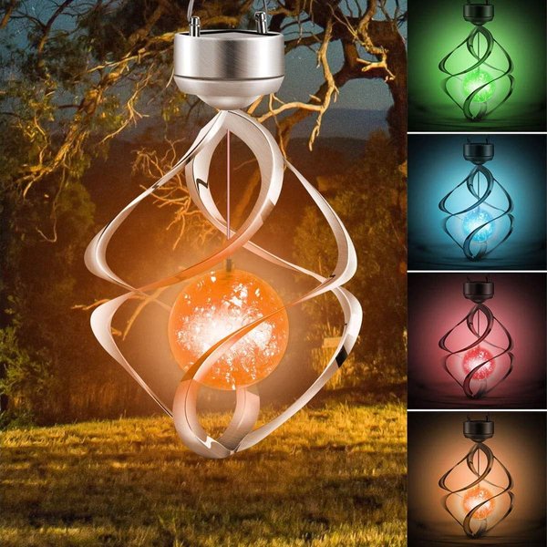 Solar Lights Outdoor Yard Decorations Wind Chimes Lights LED Colour Changing Hanging Light for Design Decoration for Garden, Patio, Balcony,Lawn Birthday Gifts for Mom