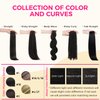 Lashey Clip in Hair Extensions Real Human Hair 16 Inch 110g 7pcs Afro Kinky-Curly Human Hair Clip Ins 4c Natural Black Hair