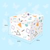 FETTIPOP DIY Butterfly Explosion Gift Box (white-yellow) DIY 7.1x5.5x4.3 inches, Surprise Flying Butterfly Box