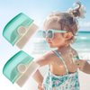 2 Pack Sunscreen Applicator for Kids, Makeup Brushes Sunblock Brush Set with Protective Caps Sun Lotion Applicator Sun Cream Brush for Kids Women