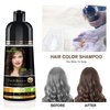 Herbishh Hair Color Shampoo for Gray Hair – Magic Hair Dye Shampoo – Colors Hair in Minutes–Long Lasting–500 Ml–3-In-1 Hair Color–Ammonia-Free (Dark Brown)