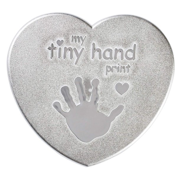 C.R. Gibson 3 Piece Baby Handprint & Footprint Kit, 6.5" x 6.25", Heart First