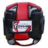 Farabi Sports Head Guard U Shape Boxing Headgear Kickboxing Martial Arts Training Boxing Helmet (L/XL, Black/Red)