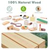 Makeup Kit Toys for 2 Year Old Girls Gifts - Wooden Makeup Toy Set Pretend Play for Toddler 2-4 - Montessori Toys for 2 3 Year Old, Christmas Birthday Gifts for Kids 3-5 with Beauty & Hair Salon Toys