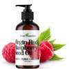 Sweet Essentials 100% Organic Red Raspberry Seed Oil - Imported From Chile - 8oz with Pump - Virgin/Unrefined - 100% Pure - Cold-Pressed - Natural Moisturizer for Skin, Hair and Face
