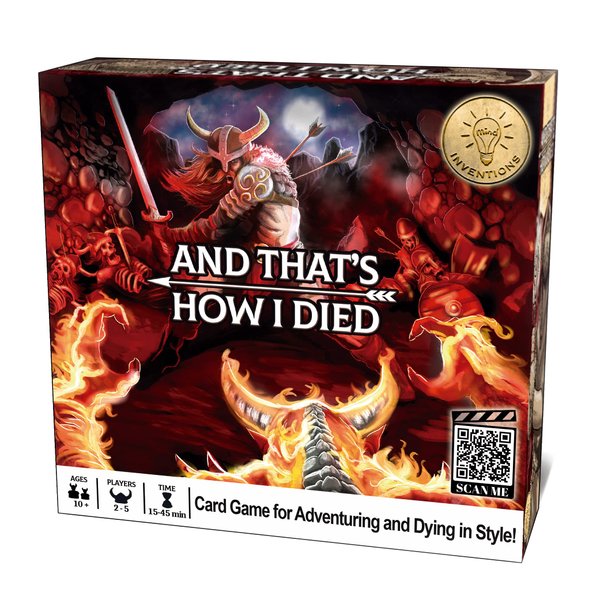 Mind Inventions And That's How I Died - Card Game for Adventuring, Boasting and Dying in Style, Ages 10+