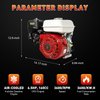 4 Stroke Pull Start Petrol Engine, 6.5HP/7.5HP Horizontal Air Cooled Single Cylinder General Gas Engine Replaces Compatible For Honda GX160 OHV (6.5HP 160CC)