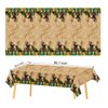 3pcs Dinosaur Plastic Party Table Dinosaur Happy Birthday Table Cover, Dinosaur Birthday Decoration Disposable Tablecloth, Rectangular Tablecloth for Parties, Classrooms, Picnics (52 x 87 Inch)