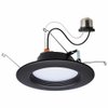 Satco S11837R1, 9 Watt; Dimmable LED Downlight Retrofit; 5.6 Inch; CCT Selectable Warm White to Natural Light; 120 Volts; Bronze Finish; Residential and Commercial Use