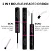 Lash Bond and Seal 10ML Bond and Seal Lash Glue for Individual Lashes Hold 48-72 Hours Cluster Lash Glue DIY Eyelash Extension Kit Self Application at Home