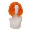 Dai Cloud Orange Curly Wigs for Men Short Kinky Curly Hair Wig with Middle Part Cosplay Anime Costume Synthetic Halloween Wigs