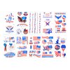 Toututu 10 Sheets 4th of July Temporary Tattoos, American Flag Red White and Blue Patriotic Tattoo, Fourth of July USA Face Tattoo Sticker Party Favors Memorial Veterans Independence Day Accessories