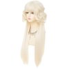 Dai Cloud Blonde Wig with Bangs Long Curly Wigs for Women Natural fluffy Synthetic Fibre Hair Cosplay Party Anime Costume Wig