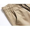 LOKTARC Boys Cargo Pants for Kids Drawstring Youth Cargo Twill Joggers Khaki 12-13 Years/Size 160