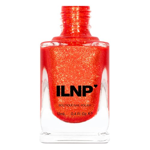 ILNP Melody - Fiery Orange Shimmer Nail Polish