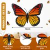 Monarch Butterfly Hair Clips Orange Butterfly Barrettes Halloween 3D Butterfly Clips for Hair Cute Hair Clips Kawaii Hair Accessories for Women Girls Teens Day of the Dead Party Favors (24)