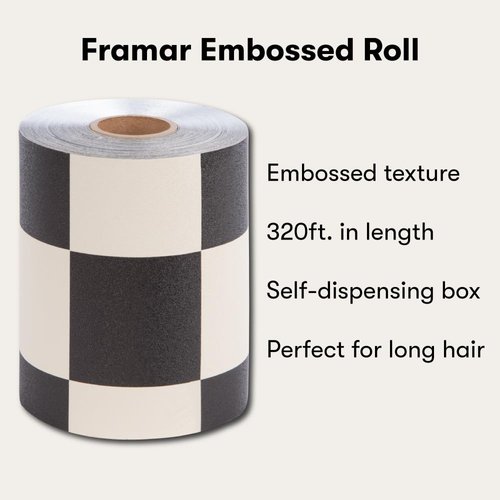 FRAMAR Checked Out Hair Foil – Hair Foils For Highlighting, Foil For Hair Highlighting, Hair Foil Roll, Color Foil Rolls, Salon Foils For Hair Highlighting Kit, Hair Color Foils For Hair Stylist 320 f