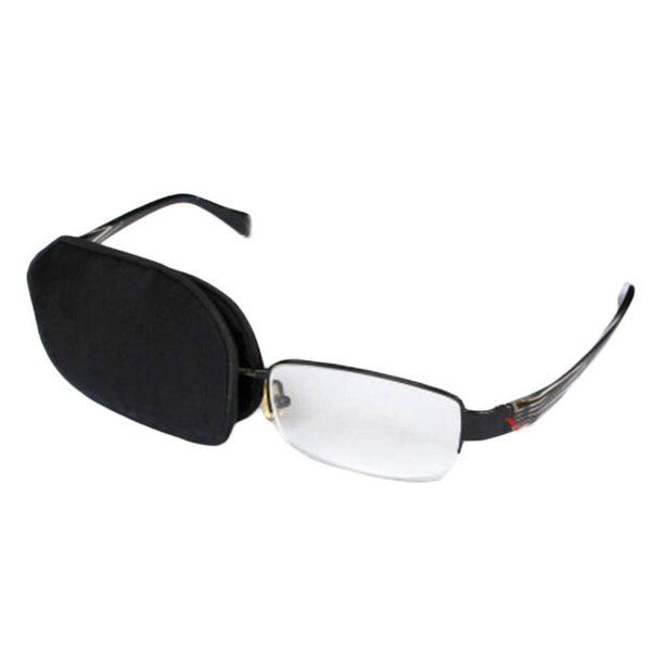 Child Silk Glasses Eye Mask Amblyopia Strabismus Lazy Eye Patches-Black