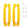 Ymeibe Kids Playground Handles Outdoor Indoor Set of 4 Plastic Nonslip Safety Hand Grips for Playset Climbing Frame Tree Play House 10" (Yellow)