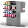 AiSmile Flavor Storage Holder Compatible With Ninja Thirsti, Side-mounted 4-tier flavore water drops organiser, space-saving design, easy to access,Holds 20 Flavore Water Drops