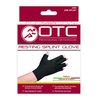 OTC Resting Splint Glove, 5 Finger Semi-Rigid Splints, Open Tips, Black, Right Hand, Medium