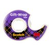 Scotch Gift Wrap Tape, Invisible, 0.75 in. x 600 in., 2 Dispensers/Pack