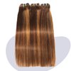 HERMOUS 12A Double Drawn Highlight Honey Blonde Full Thick Raw Virgin Human Hair Straight 3 Bundles, Shed And Tangle Free Colored 4/27 Real Piano Color Ombre Human Hair Bundles Quick Weave 16 18 20 IN