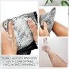 8 Pcs Exfoliating Washcloths Man Wash Face Cloths Rustic Dual Sided Bath Washcloth 9.8 x 9.8 Inch Facial Cleansing Cloths Body Face Scrubber Men Exfoliating Shower Towel for Body and Face, 4 Colors