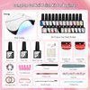 VANREESA 42 Pcs Gel Nail Polish Kit with U V Light 24 Colors Gel Nail Polish Set Glossy & Matte Top Coat Complete Gel Nail Kit with Manicure Tools for All Seasons Gifts for Women