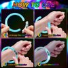 OLUPP 48 Pack LED Light Up Bracelets, Glow in the Dark Party Supplies, 6 Color Glow Bracelets, Rave Party Favors for Kids/Adults Birthday, Concert,Goodie Bag Fillers, New Year