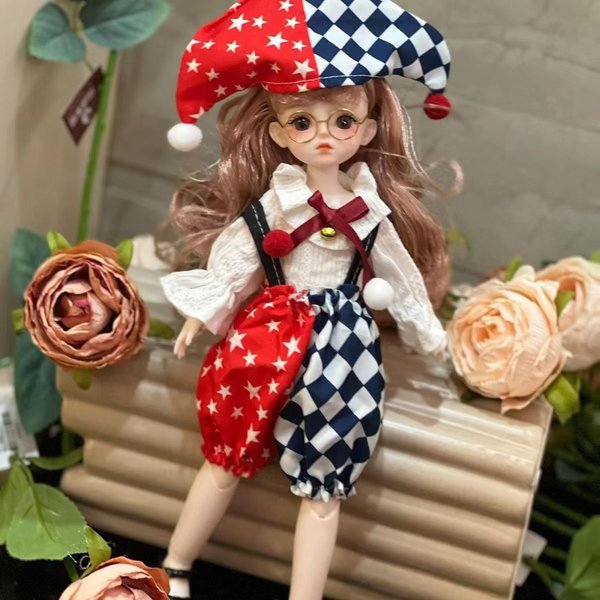 retcvk 1/6 Bjd Doll Ball Jointed Doll Blythe Doll Smart Doll with Clothes Anime Doll Bjd Dolls Myou Doll Kawaii Dolls (Huhu)