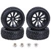 Hobbypark Outer Diameter 2.99 inch / 76mm Rubber RC Car Tires & Wheel Rims foam Inserts 12mm Hex Hub (4-Pack)
