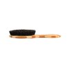 Bass Brushes | Shine & Condition Hair Brush | Natural Bristle FIRM | Pure Bamboo Handle | Full Oval | Striped Finish | Model 876S - SB