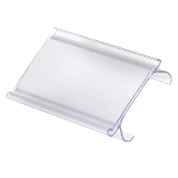 Akro-Mils 29308 Clear Protective Plastic Flat Label Holders for Wire Shelving Retail Display and Warehouses, (25-Pack)