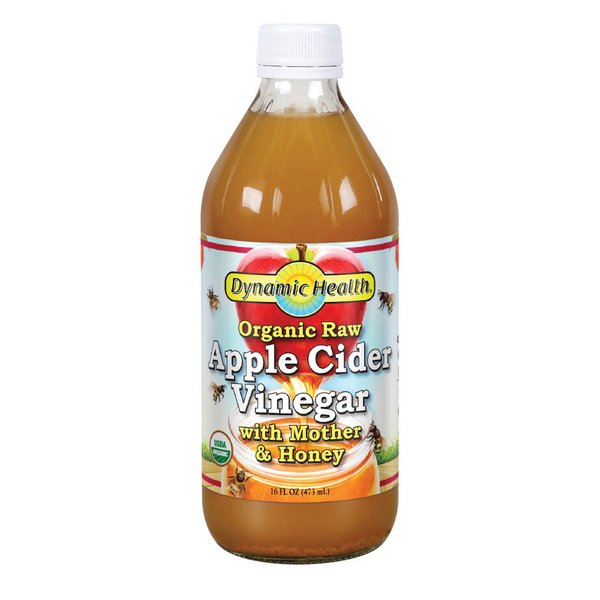 Dynamic Health Apple Cider Vinegar with the Mother and Natural Honey, 16 Ounce