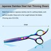 Professional Hair Thinning Shears 6 Inch Hair Cutting Teeth Scissors Hairdressing Texturizing Salon Shears Japanese 440c Stainless Steel Barber Haircut Scissors For Women/Men/kids