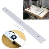 1 Piece 400mm Aluminum Alloy T Track, T Slot Track with 4Pcs Self Taping Screws for Woodworking Router Table Saw