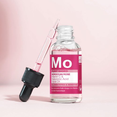 Dr Botanicals Vegan Moroccan Rose Superfood Face Oil with Vitamin C and Hyaluronic Acid | Nourishing Treatment for Youthful-Looking Skin | Enhances Elaciticity and Brightens Skin - Made in UK