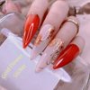 Flowers Nail Art Stickers Decals Gold Line Designs Nail Supplies 3D Self-Adhesive Leaves Floral Nails Decals Acrylic Nail Sticker for Women Girls Manicure Decorations Accessories Set 12Sheets