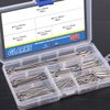 Glarks 340-Pieces 6 Sizes 304 Stainless Steel Cotter Pin Clip Key Fastner Fitting Assortment Kit for Automotive, Mechanics, Car Garage, Power Equipment, Cars, Trucks, Lawn Mower, Small Engine Repair
