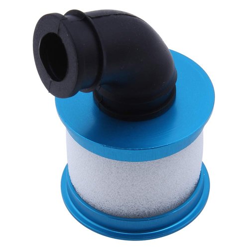 HobbyPark RC Air Filter Aluminum Capped w/Element Sponge 04104 Nitro Engine Parts for 1:10 Monster Truck Off Road Buggy Redcat HSP Exceed (Blue)